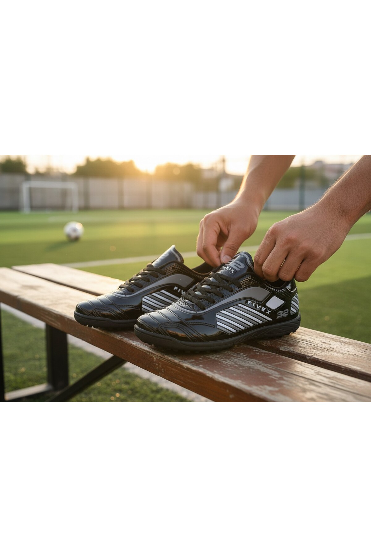 StoXStore Erkek Halı Saha Ayakkabısı Kaymaz Taban Hafif Konforlu Futbol Spor Ayakkabısı görsel 2