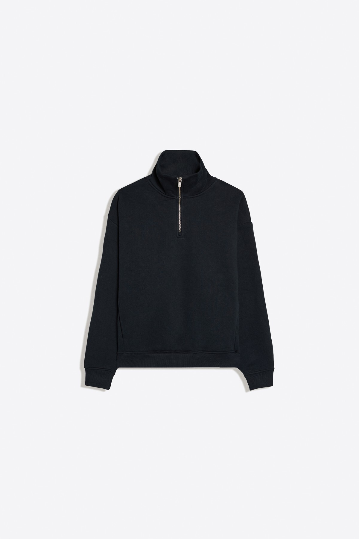 Bershka Dik yaka fermuarlı sweatshirt görsel 2