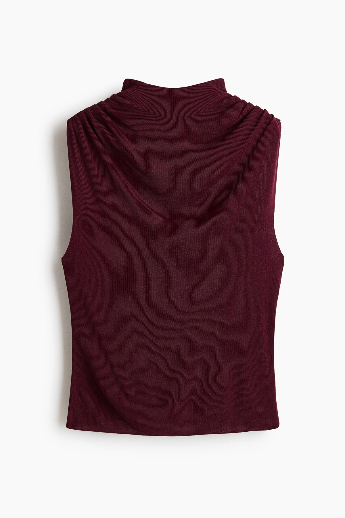 H&M Drapeli Triko Üst görsel 4