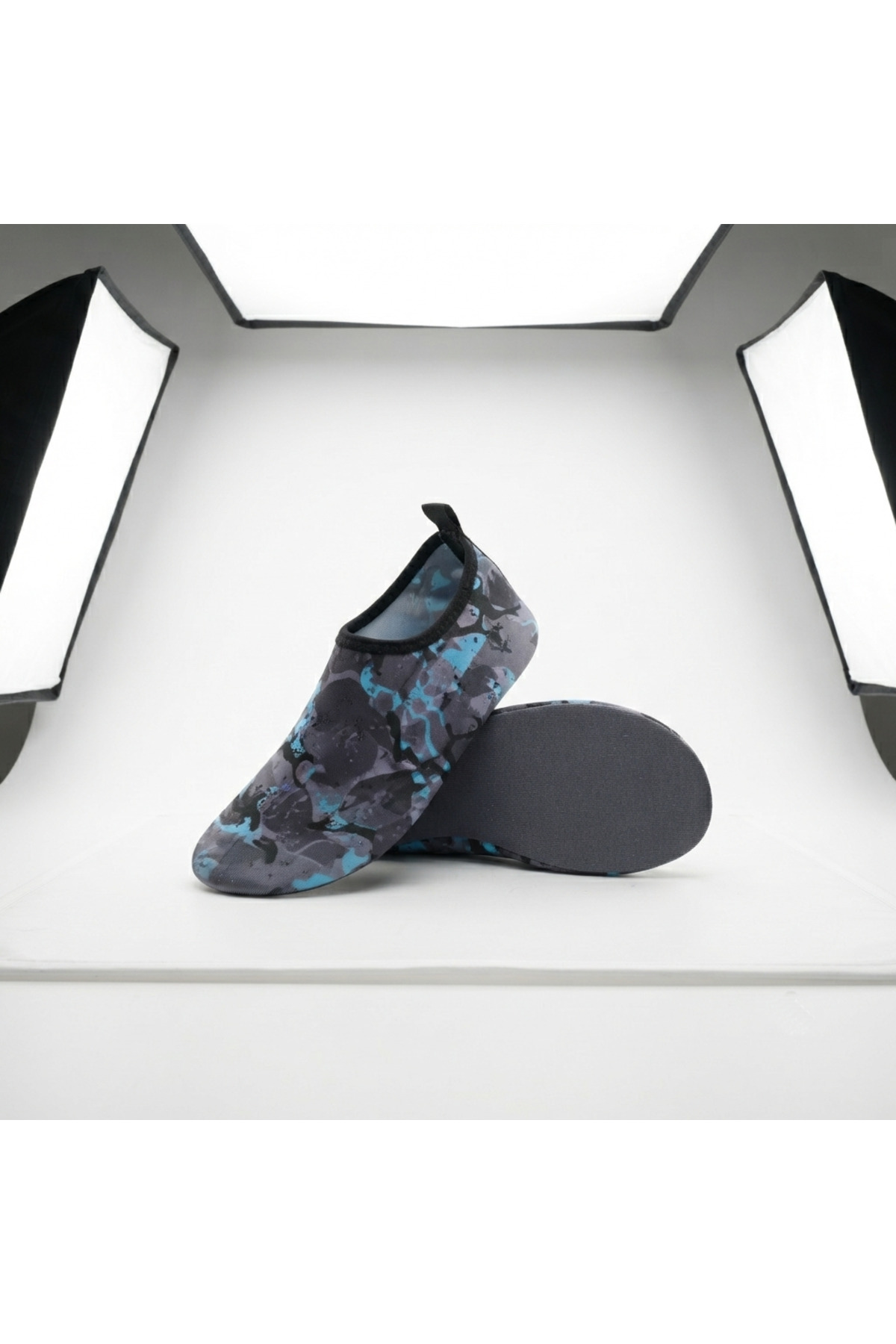 LAL's Erkek Deniz Ayakkabısı Kaymaz Tabanlı Havuz Ayakkabısı Kamuflaj Desenli Aqua Shoes Plaj Su Ayakkabısı görsel 5
