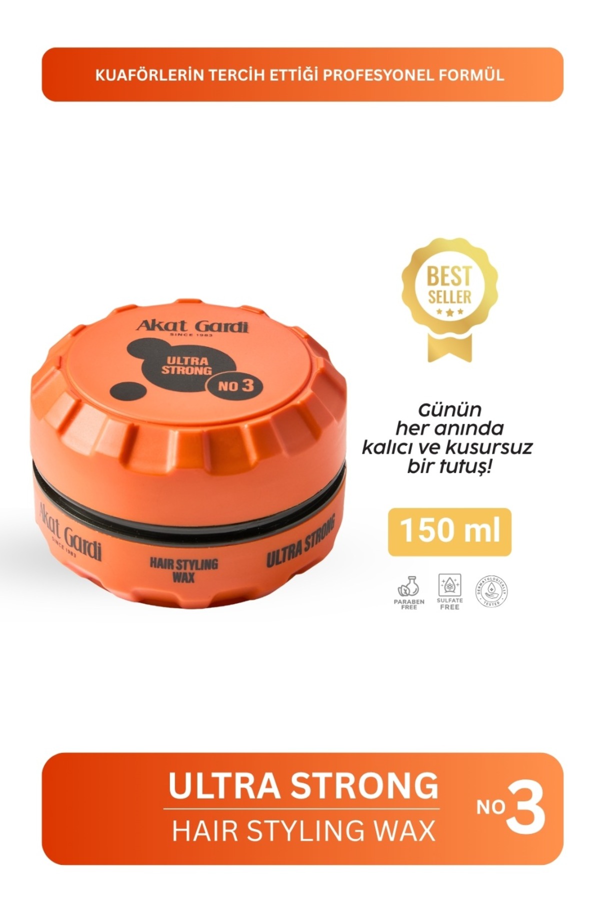 Akat Gardi Saç Şekillendirici Wax Ultra Strong 150Ml.No:3 - Fiyatı