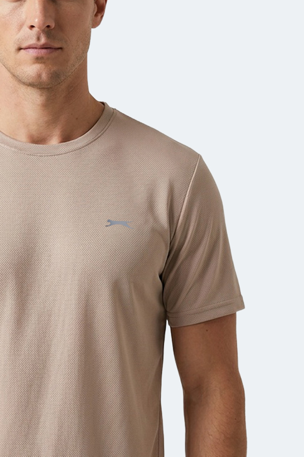 Slazenger HAUNTED I Erkek Bej Tişört görsel 2