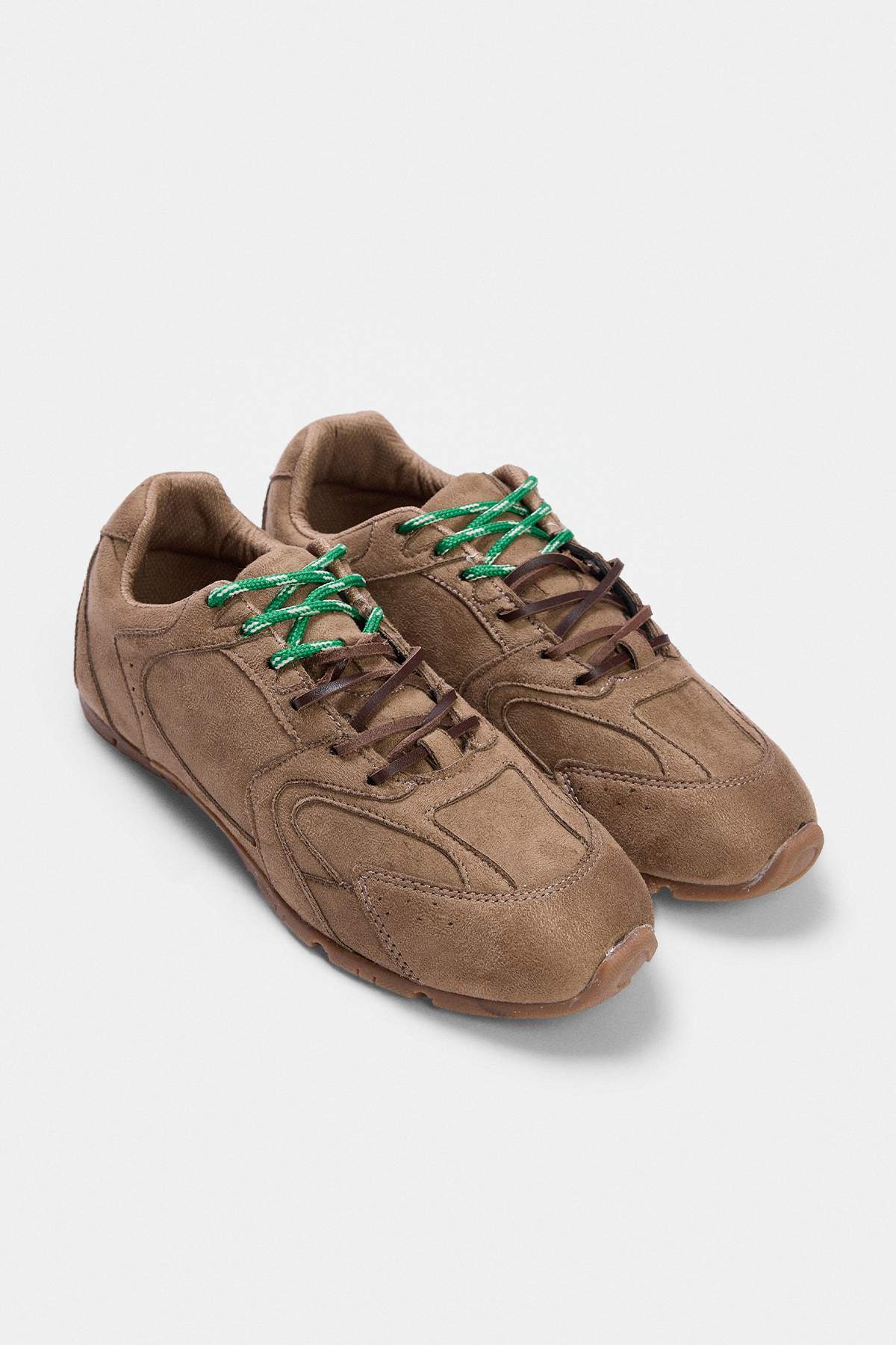 Trendyol Shoes Mink Suede Double Lace Women's Sneaker Takaw27Sn00003