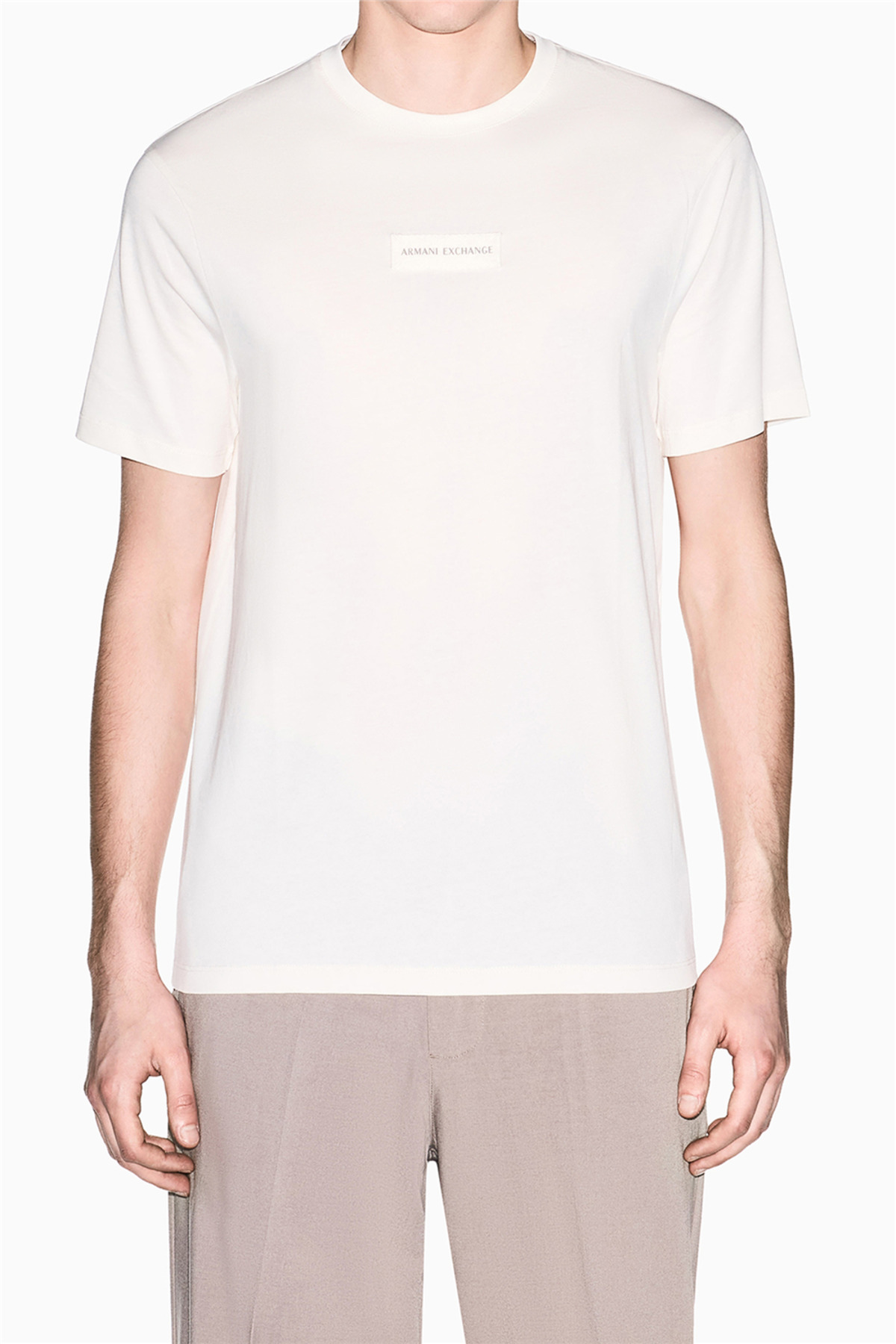 تی‌شرت یقه گرد مردانه سفید آرمانی اکسچنج تی شرت Armani Exchange