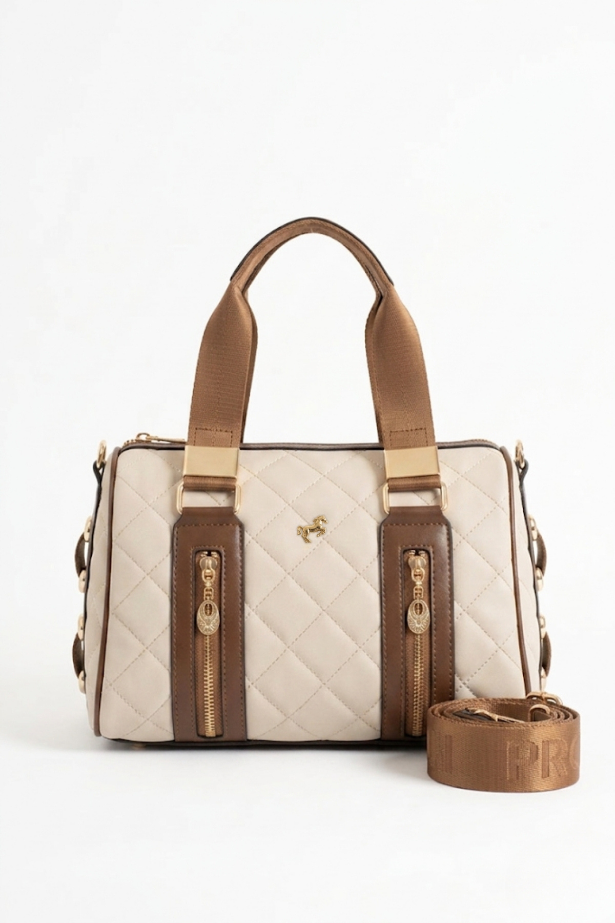 Miami Polo 1204 quilted women 'S handbag handbag shoulder bag SAND-TAN
