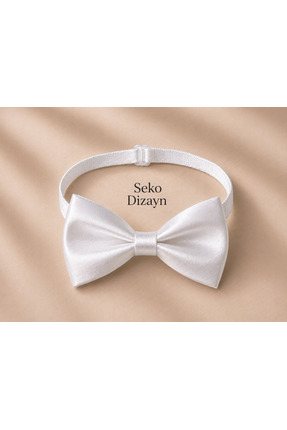 Seko Dizayn Beyaz Erkek Çocuk Papyon