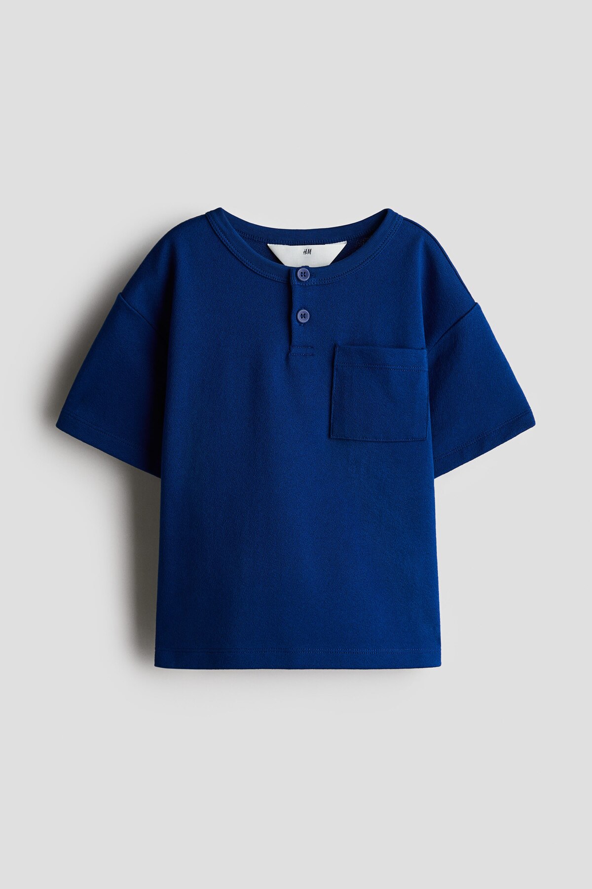 تاپ یقه گرد از جنس پارچه تری اچ اند ام تی شرت H&M