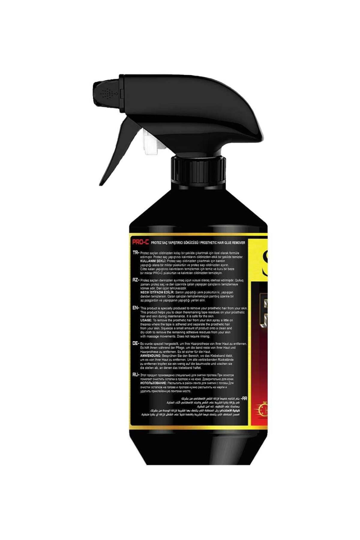PRO-C Solvent Protez Saç Bant Sökücüsü 16.9 FL OZ (500 ML) — تصویر 3 از 5