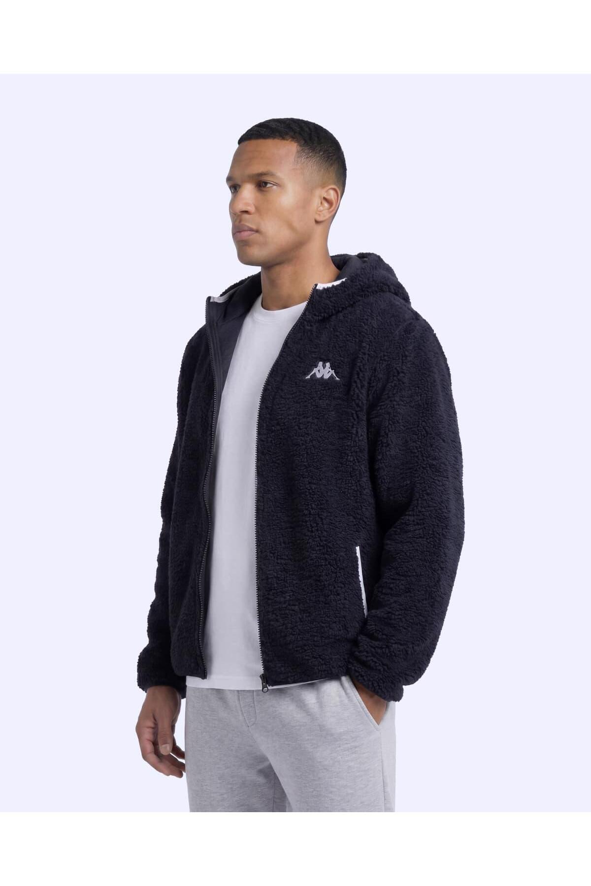Kappa Mesa Sherpa Erkek Siyah Regular Sherpa Mont