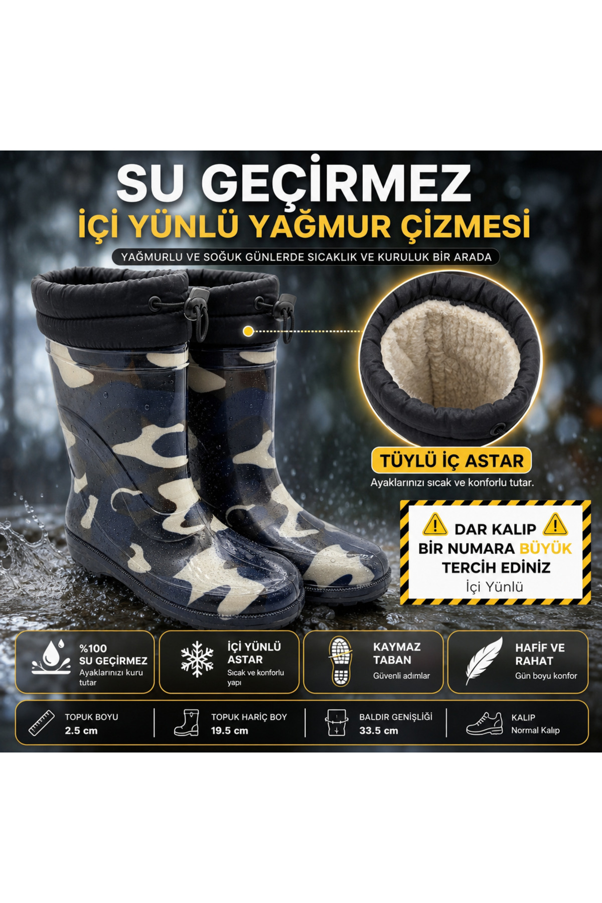 FEATHERED INSIDE CROCHET FLORAL RUBBER BOOTS