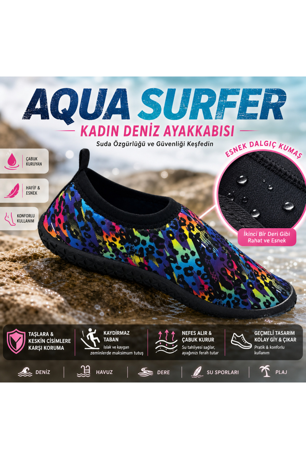 ÇİĞDEM KUNDURA Aqua Surfer | Unisex Deniz Ayakkabısı