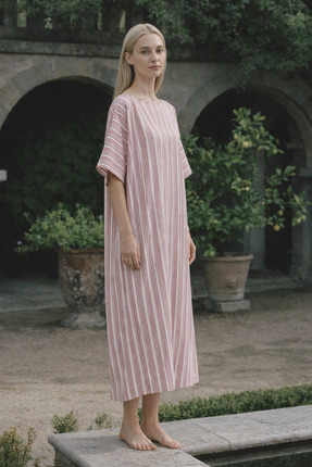 BANDİ Pul İşlemeli Kaftan Elbise