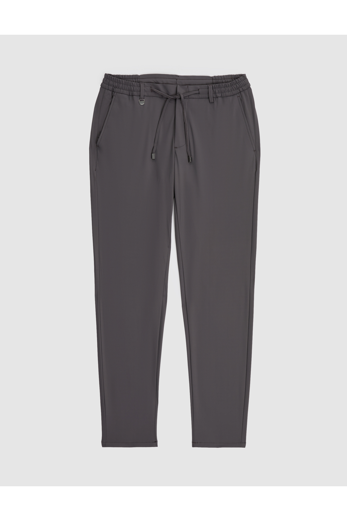Pierre Cardin Füme Ex. Slim Fit Beli Kordonlu Klasik Jogger Pantolon 50325158-VR058 görsel 5