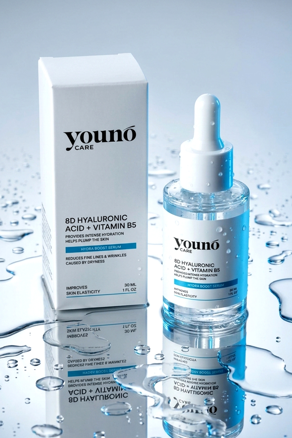 8D Hyaluronik Asit Serum 30 ml| Yoğun Nemlendirici Serum 18 Amino Asit, Beta-Glucan, Panthenol, Urea — YC-SKN-HBS-30 — تصویر 8 از 8