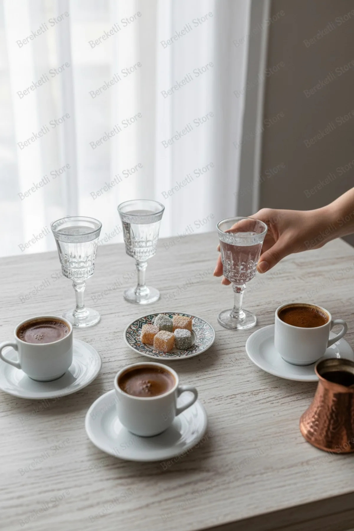 Linda Cam Bardak 6’lı | Kahve Yanı ve İkram Bardağı | 120