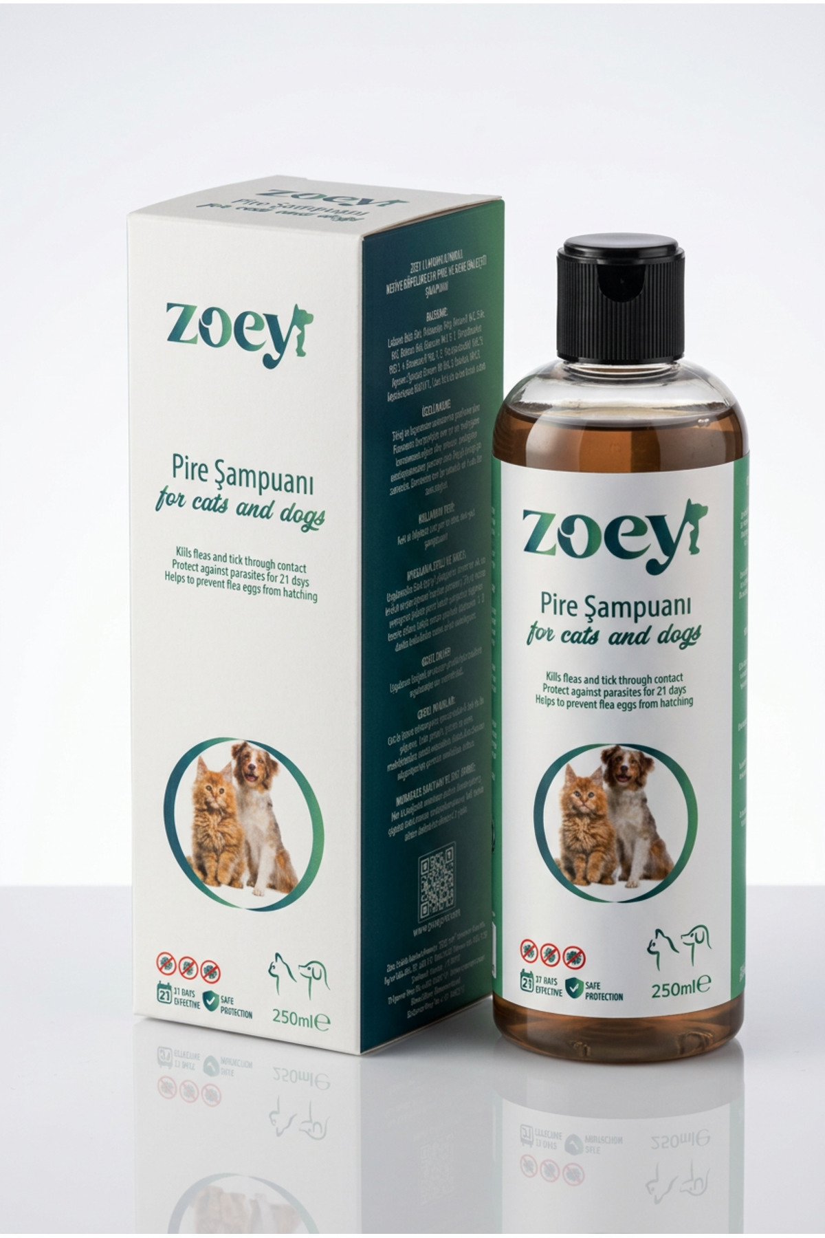 ZOEY PET PRODUCTS Zoey Köpek Pire Kene Şampuanı – Pire ve Kene