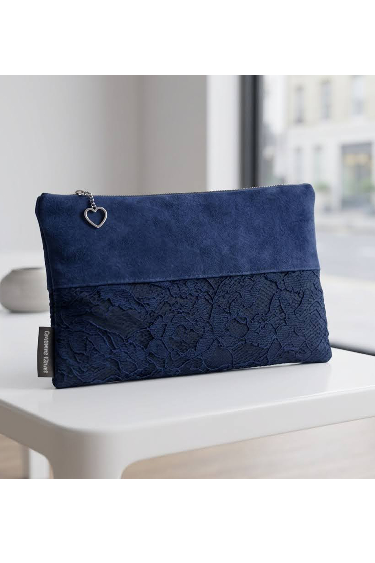 Ju Yaratıcı Tasarım Kadın Portföy & Clutch Çanta Lacivet görsel 4
