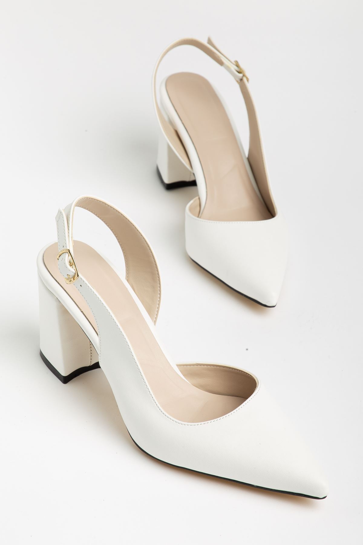 Tonia Women's Heels with White Skin