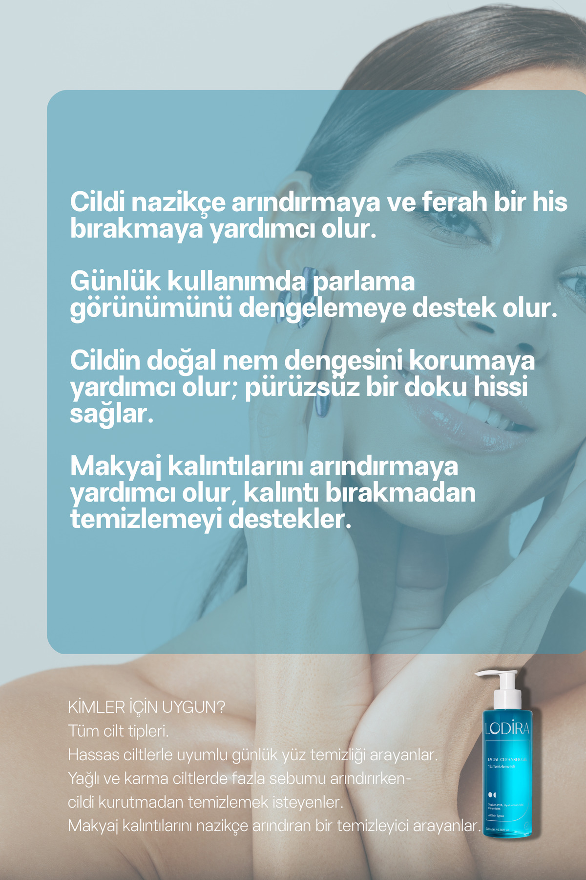 Sebum Dengeleyici, Aydınlatıcı Etkili Tüm Cilt Tiplerine Uygun Yüz Yıkama Jeli 200 ml — LDR-008 — تصویر 6 از 8