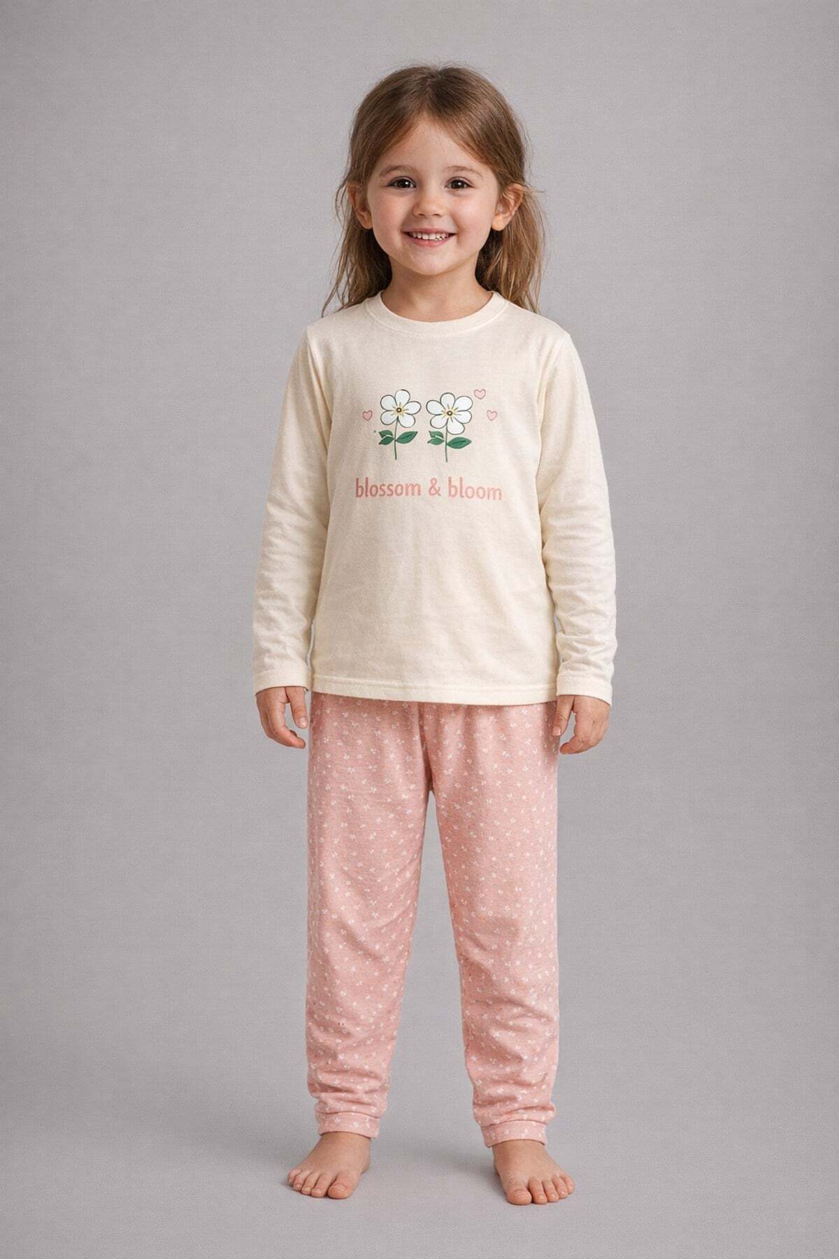 aden kids Girls' Pajama Set 100% Cotton Long Sleeve Thin Single Jersey Summer...