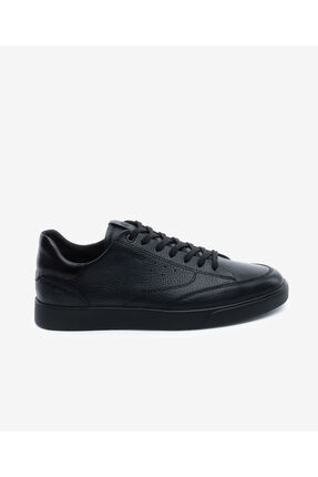 Greyder Erkek Siyah Hakiki Deri Sneaker Ayakkabı 5Y1CA64676