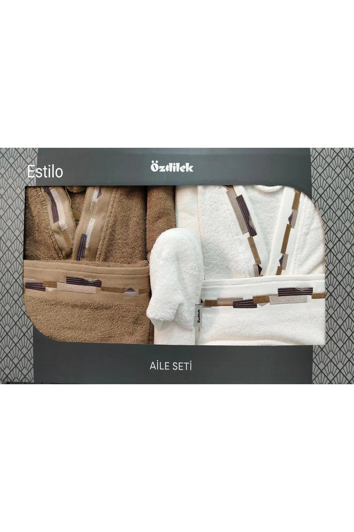 銀座ステファニー　オルロージュクレム スタイリングセット Özdilek ESTILO K.GRI-KREM AILE SETI - Fiyatı, Yorumları
