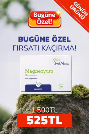 Dr. Ümit Aktaş Magnezyum - Bisglisinat - Yüksek Biyoyararlanım - 60 Kapsül