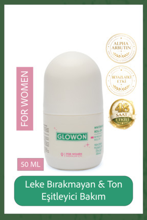 GLOWON Women Roll On – Aydınlık Görünüm & İz Bırakmayan Koruma 50 ML