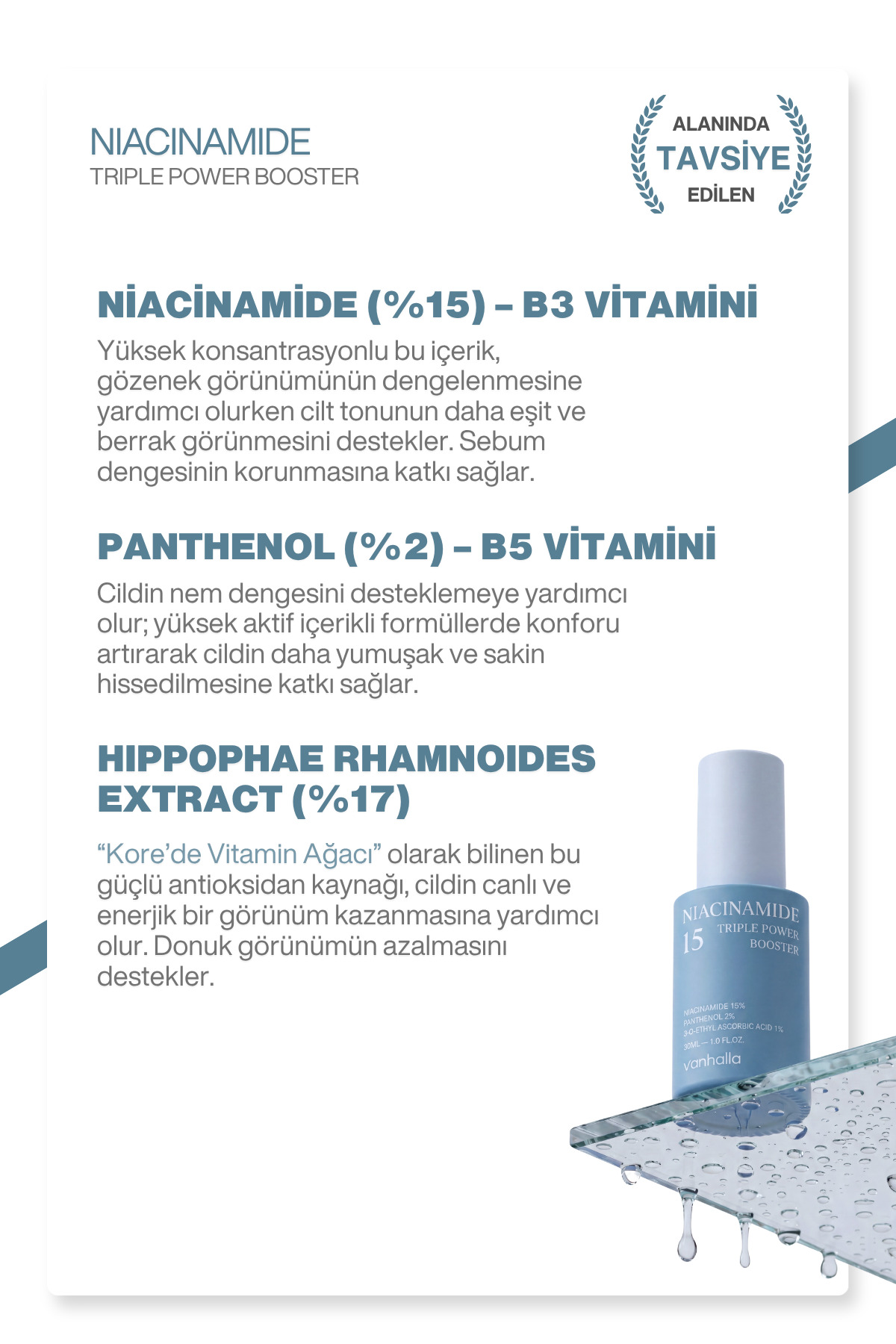 %15 Niacinamide Serum | Gözenek Sıkılaştırıcı | Sebum Dengeleyici | Aydınlatıcı Serum 30ml — 8809961180057 — تصویر 6 از 7
