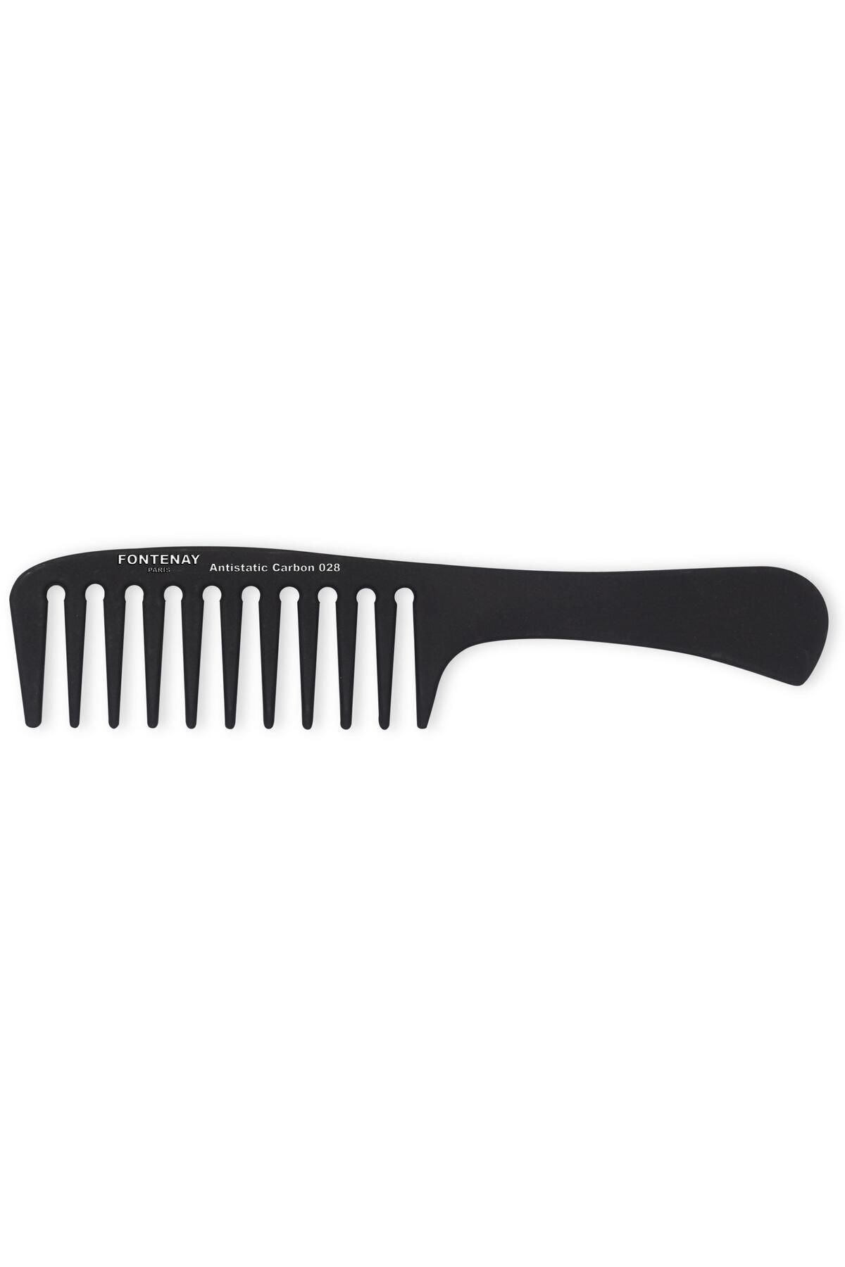 Profesyonel Antistatic Carbon Tarak 028 — مشکی FN-630 — تصویر 4 از 4