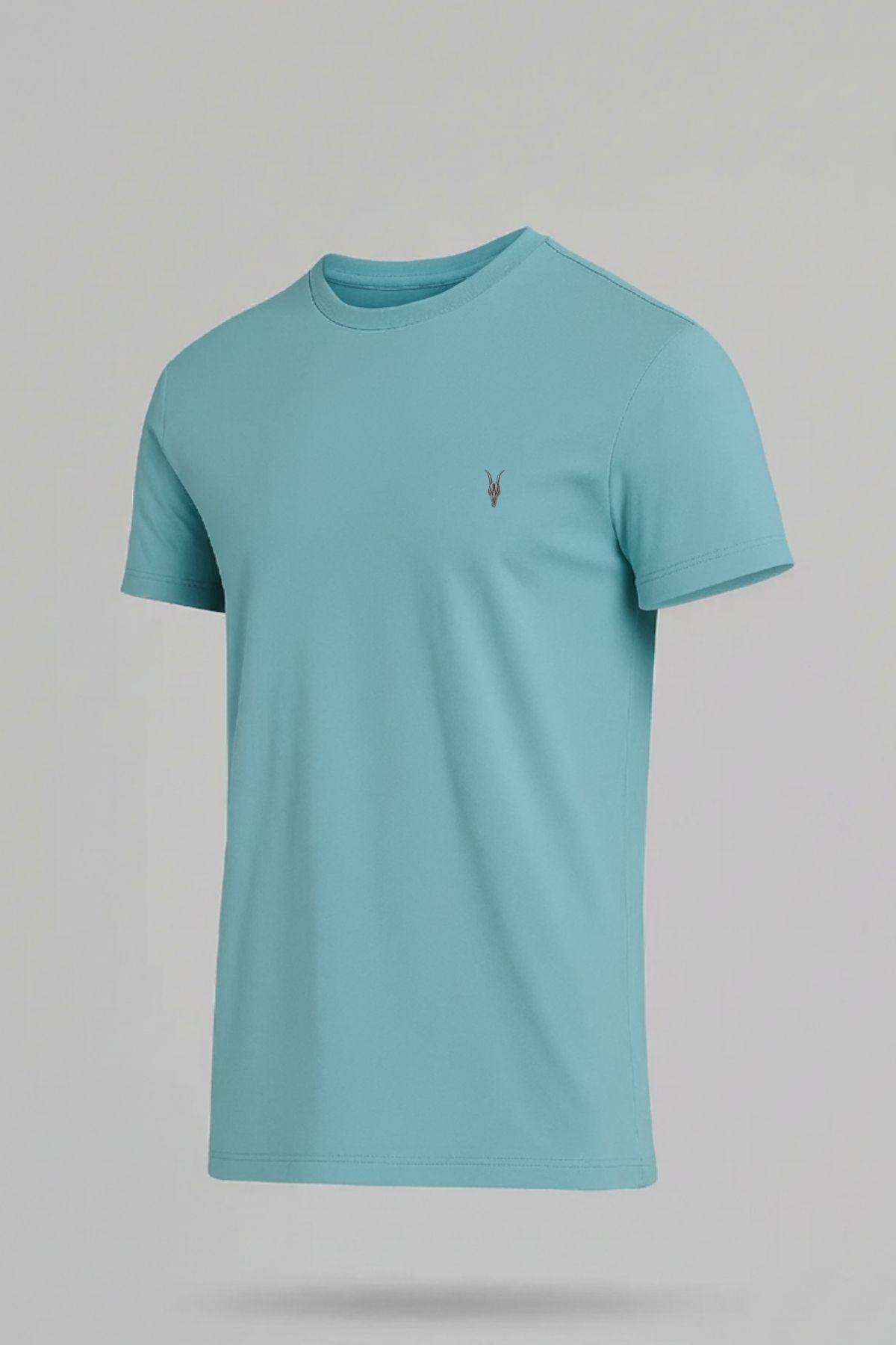Men's Crew Neck Loose Basic Çağla T-Shirt