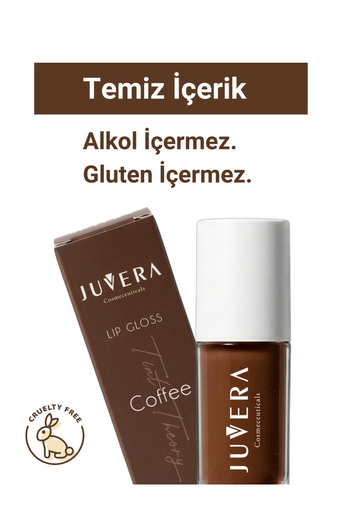 Lip Gloss | Nemlendirici Etkili Renkli Dudak Parlatıcısı Coffee | Lip Gloss Coffee 3 in 1 - NO 301 — قهوه‌ای 100 07 003 — تصویر 7 از 8