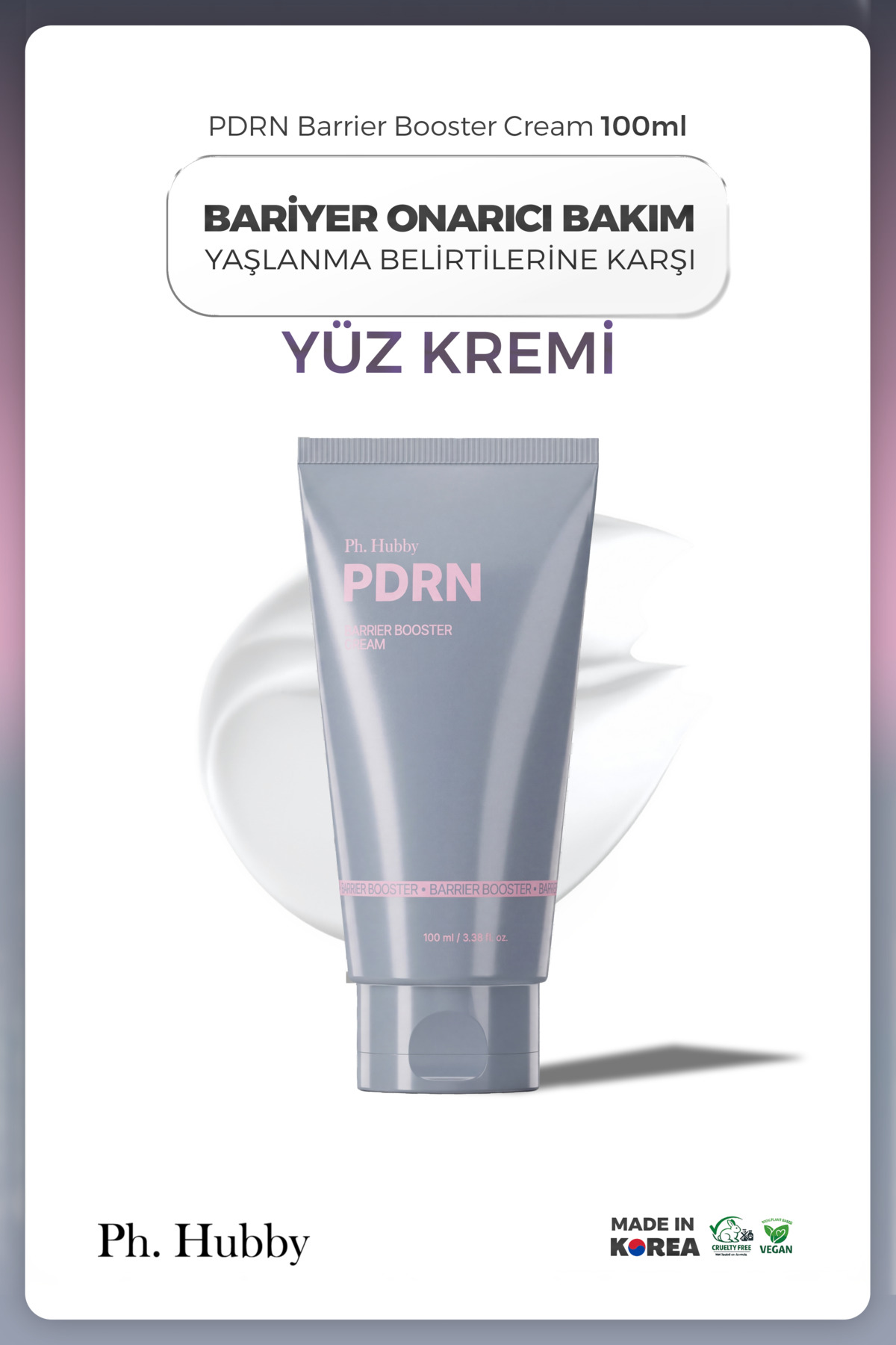 Kore Yüz Kremi PDRN İçeren Bariyer Onarıcı Güçlendirici Yaşlanma Karşıtı 100 ml