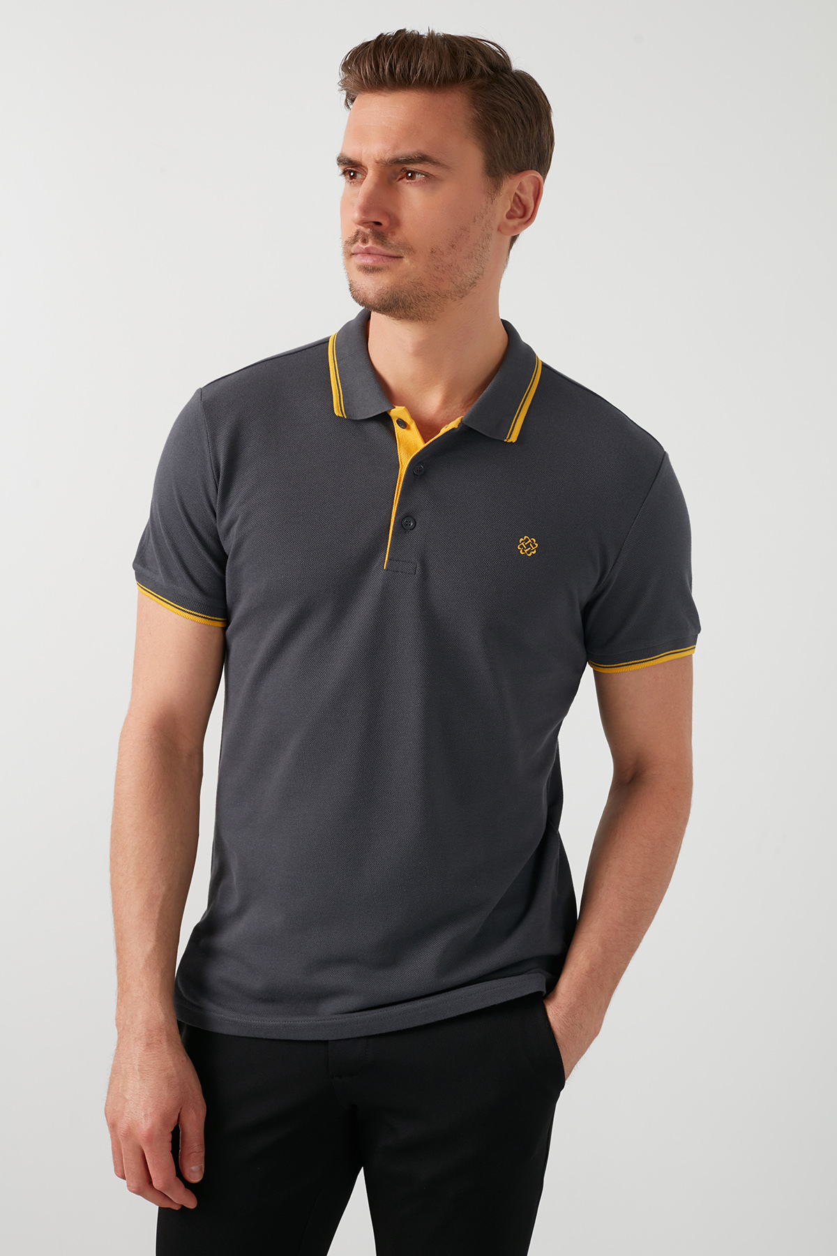 Buratti 100% Cotton Buttoned Regular Fit Polo Collar T-Shirt Men's POLO COLLAR T-SHIRT 5902118