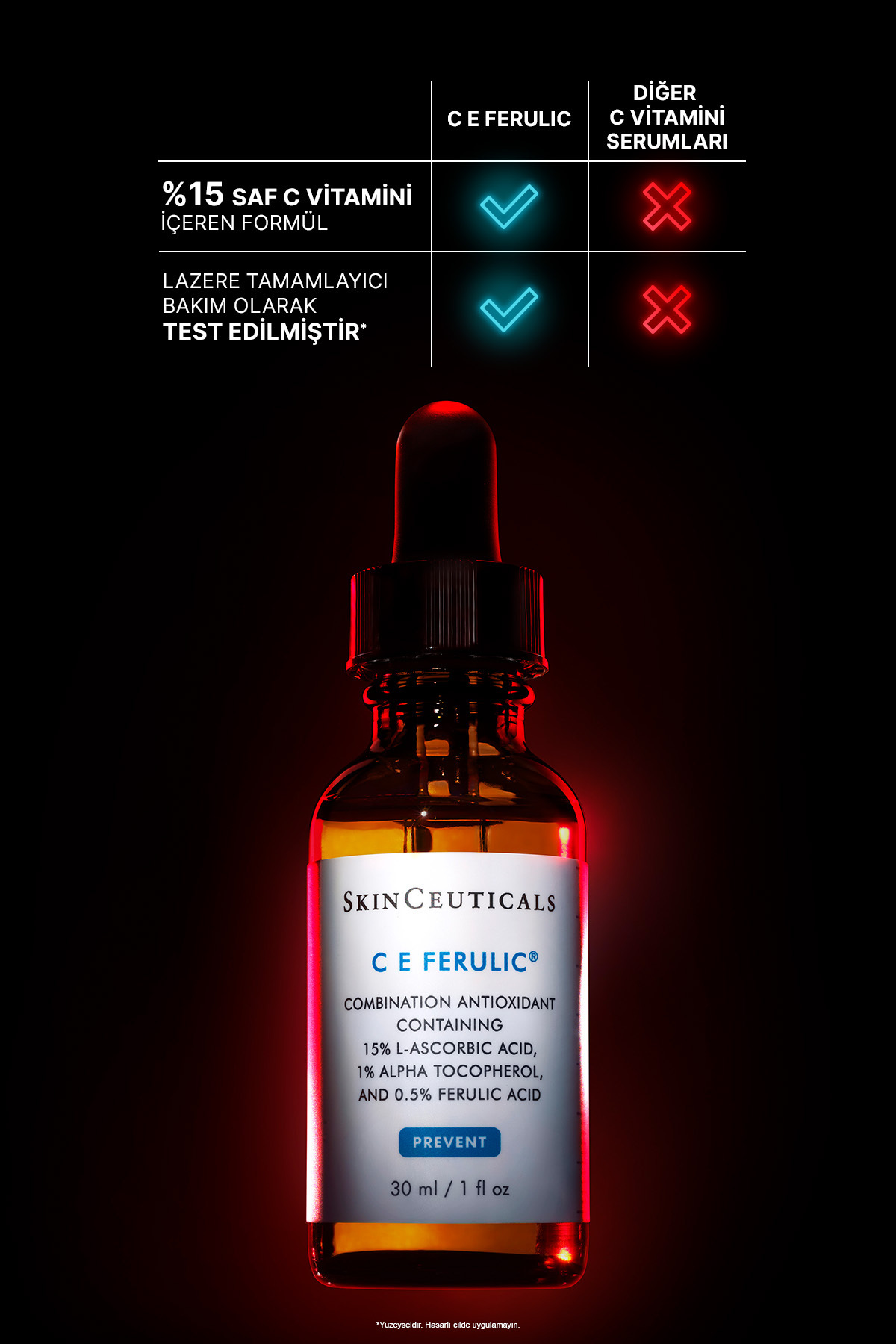 C E Ferulic İnce Çizgi & Kırışıklı Karşıtı Saf C Vitamini Serumu 30ml — 635494363210 — تصویر 5 از 9