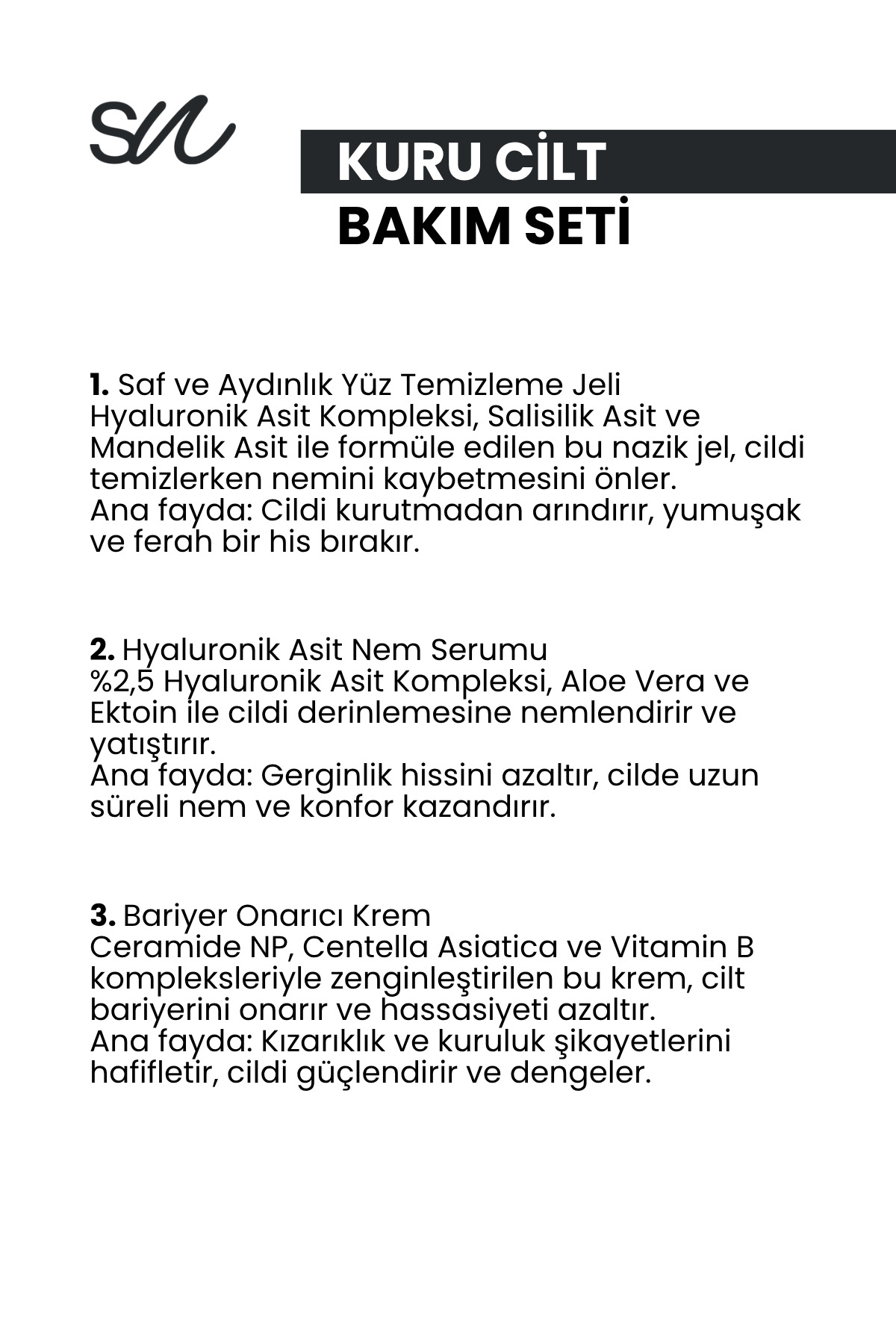 Kuru Ve Hassas Ciltler Için Cilt Bakım Seti — YNGC1231003 — تصویر 3 از 4