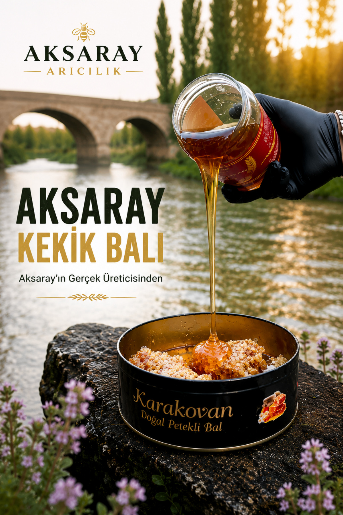 Aksaray Arıcılık Süzme Çiçek Balı, Kekik Balı Net: 1 Kg - Fiyatı