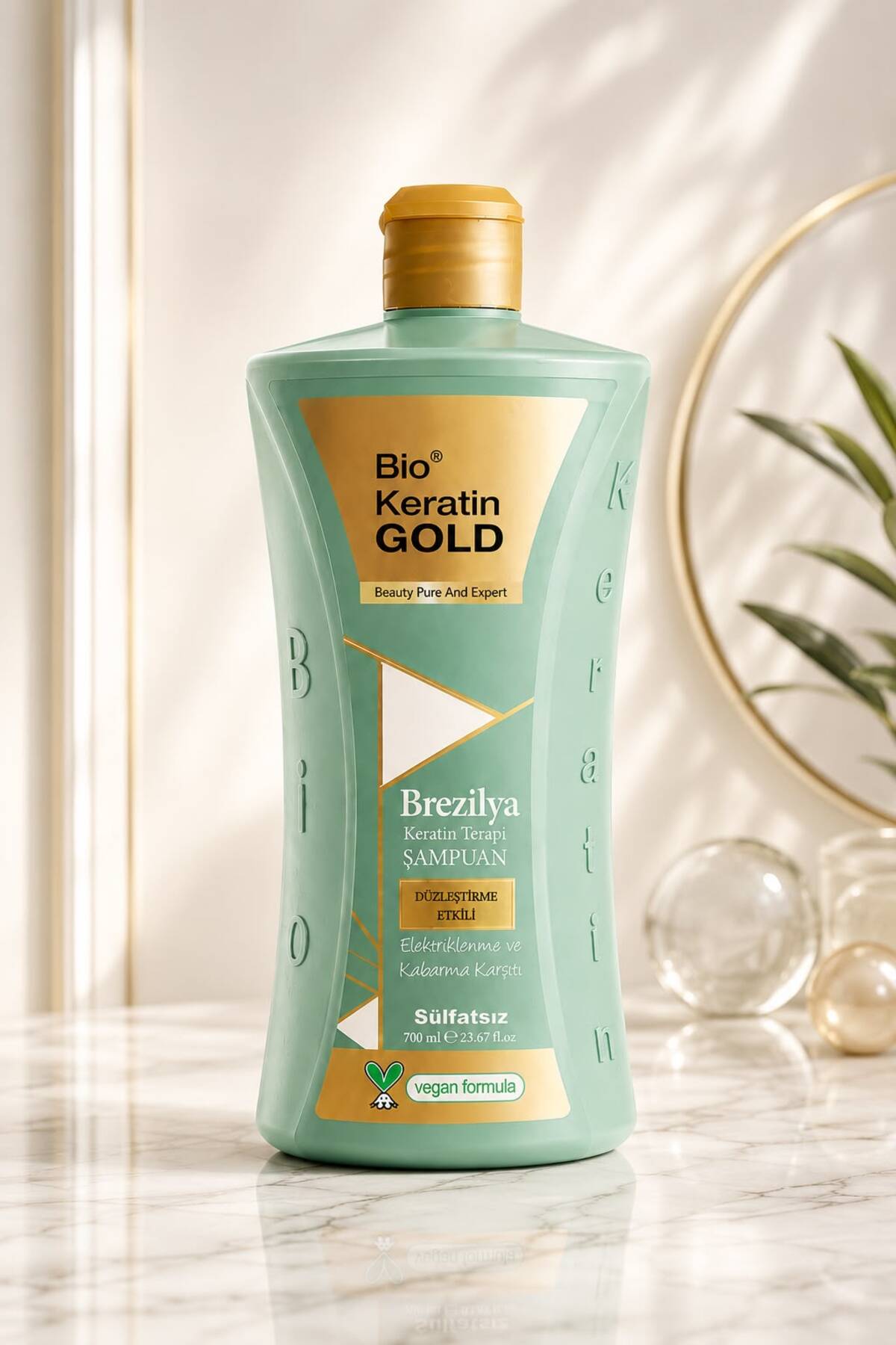 Brezilya & Keratin Terapi Düzleştirme Etkili Sülfatsız Şampuan 700 ml — DvtBio3 — تصویر 7 از 7