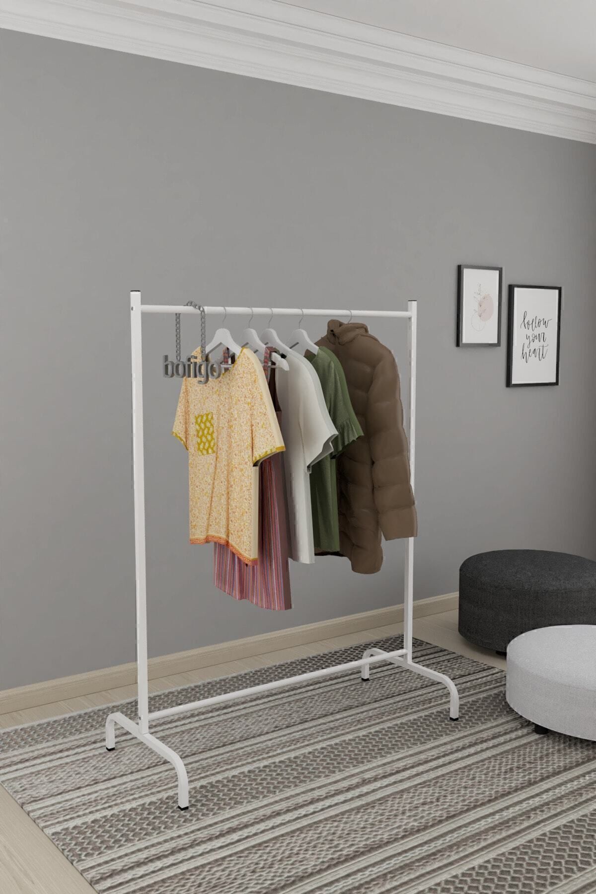 Garment Hanger Standing Hanger Clothes Hanger White