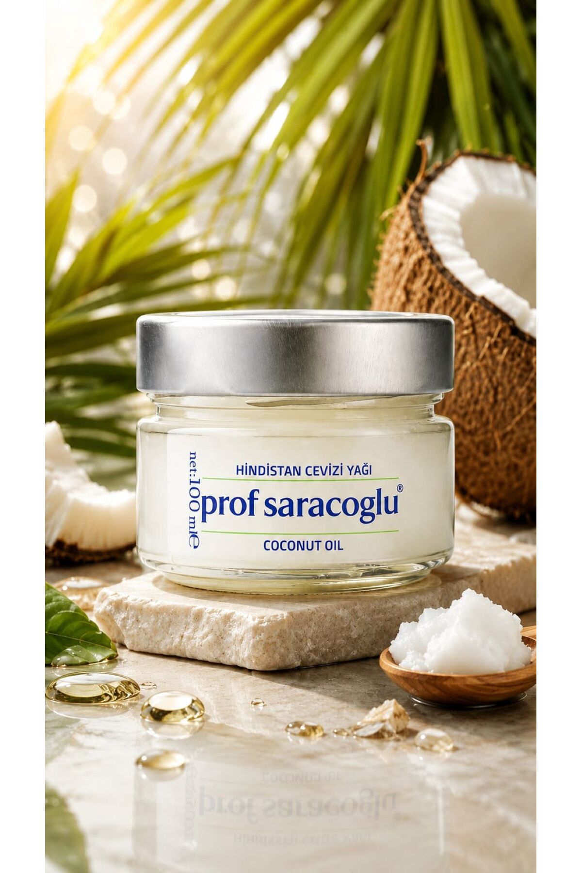 prof saracoğlu Hindistan Cevizi Yağı Soğuk Sıkım Doğal 100 ml — YGSP-URN-0008