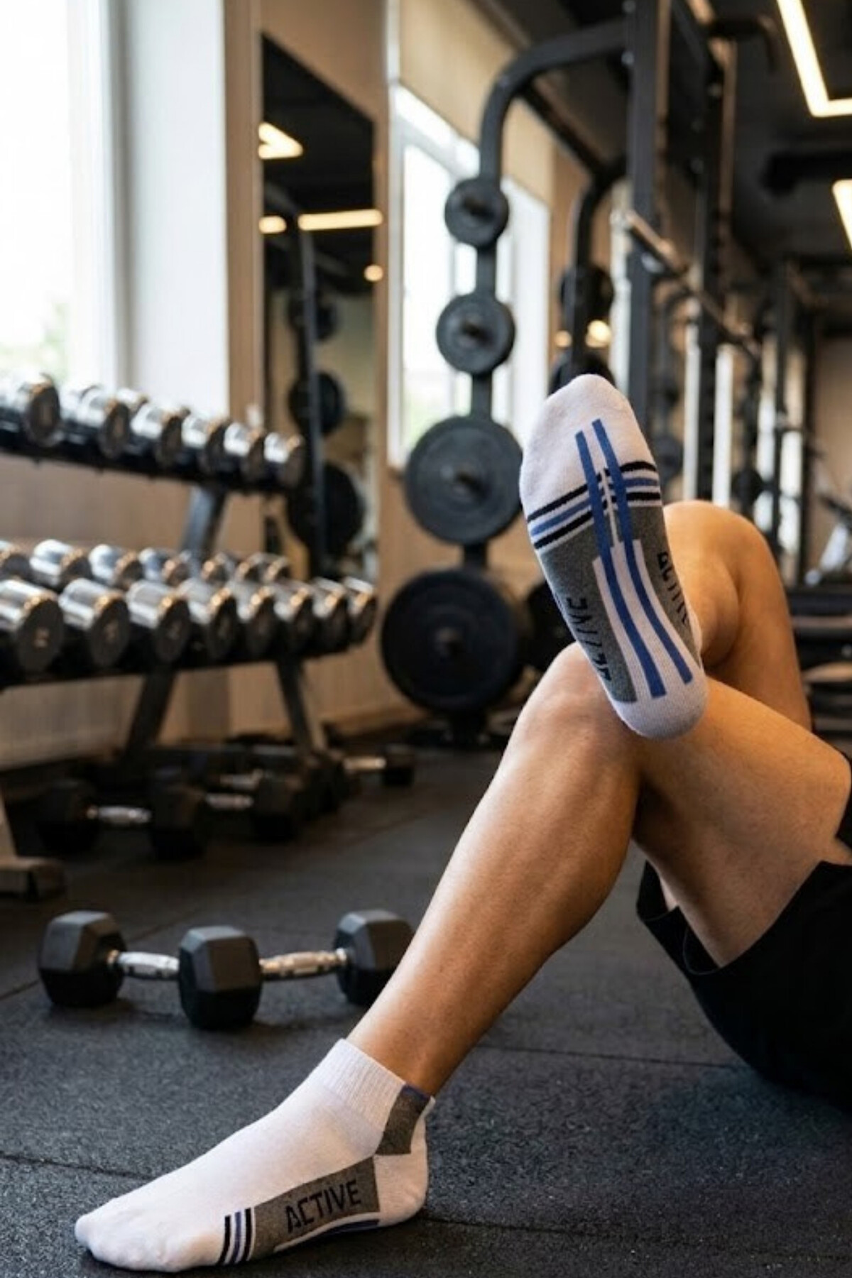 Socketta Spor Dikişsiz 6'lı Karışık Renk Active Patik Çorap, Premium görsel 5