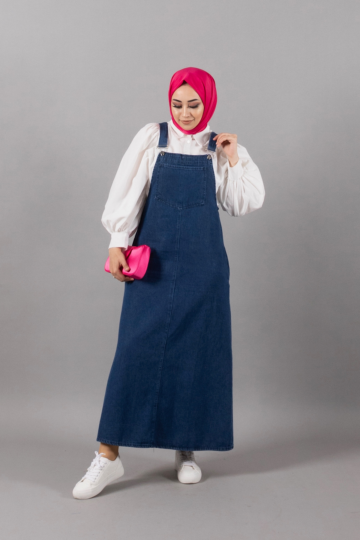 Larynx Denim Dungaree Navy