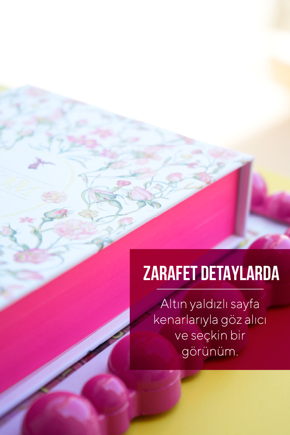 Victoria's Journals Premium Masaüstü Notluk | Sert Kapak | 340 Yaprak | 80 gr Ivory Kağıt