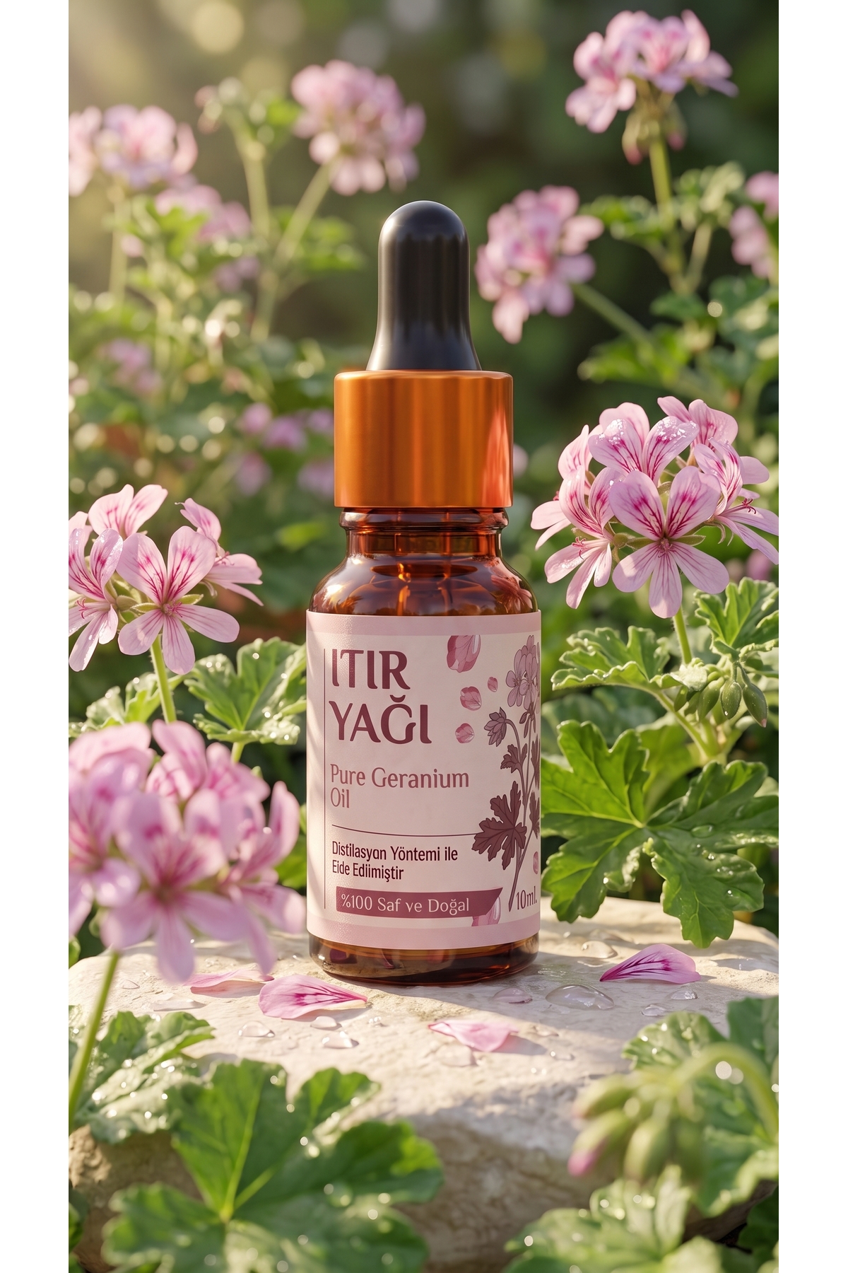 روغن ضروری شمعدانی (پگانوم هارمالا) 10 میلی لیتر / 100% خالص و طبیعی / روغن شمعدانی — A1-Sardunya-yag-10 — تصویر 2 از 8