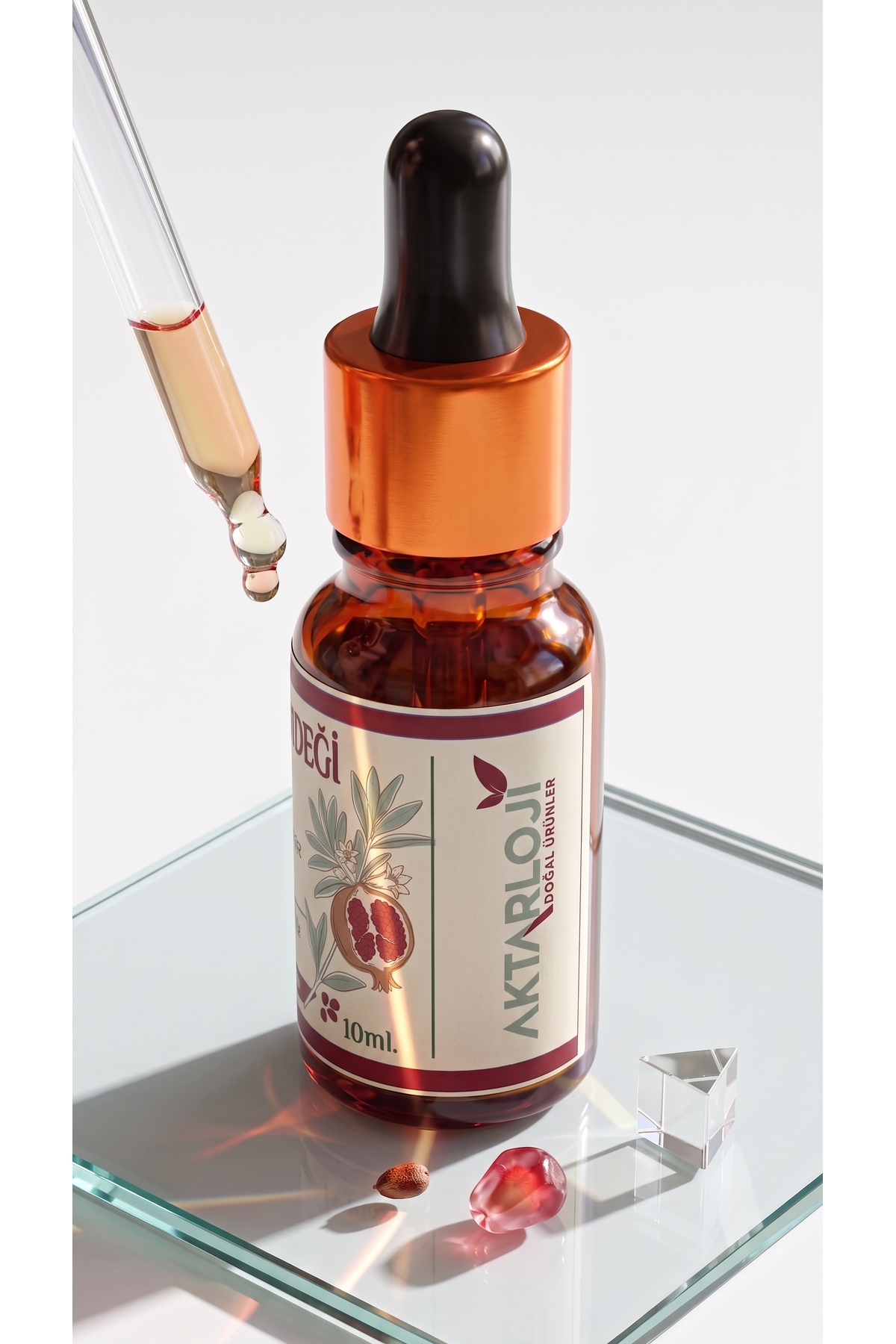 Nar Çekirdeği Yağı 10 ml / Soğuk Sıkım / %100 Saf Ve Doğal / Pomegranate Seed Oil — A1-Nar-Çekirdeği-yag-10 — تصویر 4 از 8