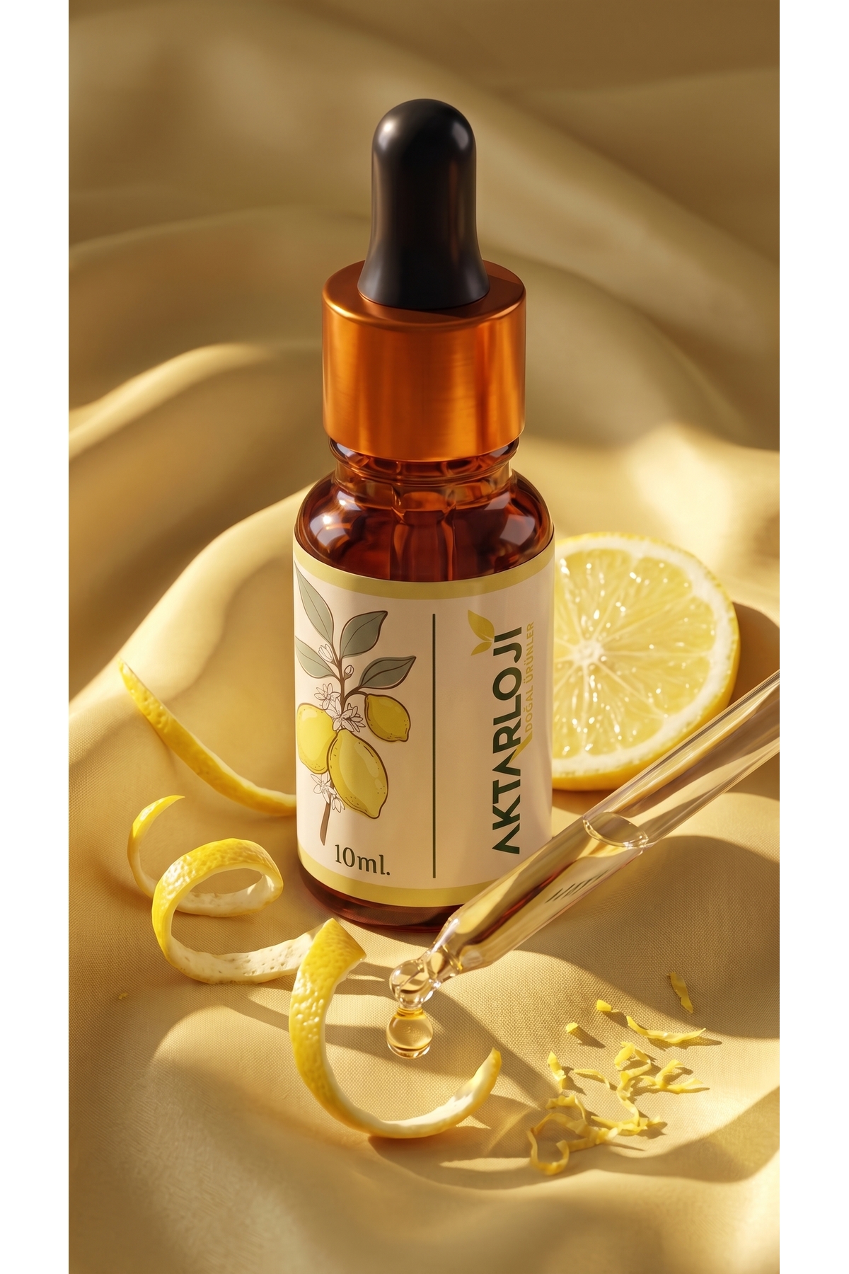 روغن ضروری لیمو ۱۰ میلی لیتر / ۱۰۰٪ خالص و طبیعی / روغن لیمو — A1-Limon-yag-10 — تصویر 7 از 8