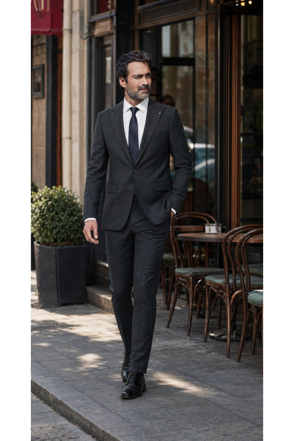 FABIO CASSEL Slim Fit Erkek Takım Elbise - Şık Modern Premium Tasarım görsel 2