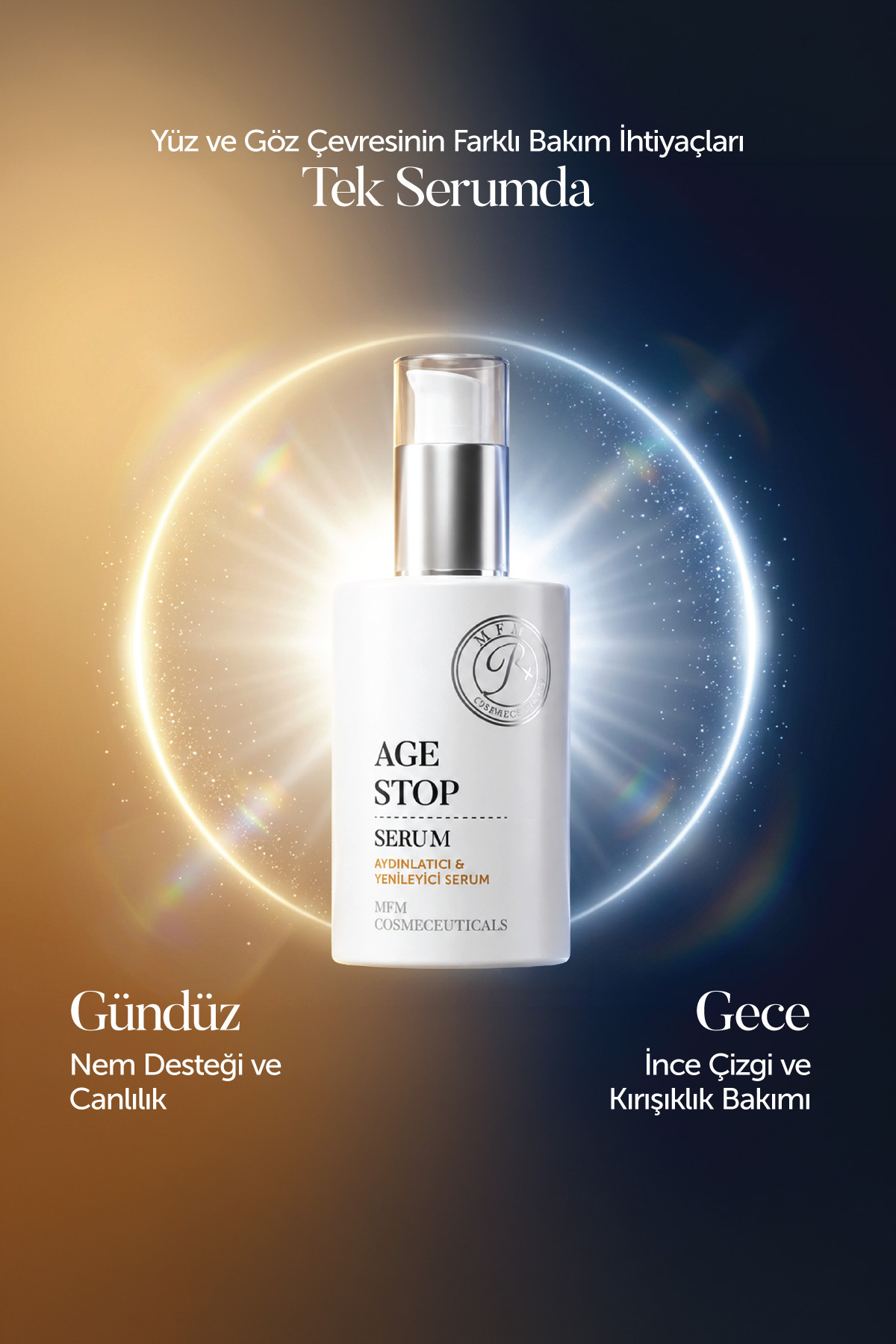 MFM Nutra Age Stop Yaşlanma Ve Kırışıklık Karşıtı Gündüz - Gece, Göz Çevresi Serum - 50 ml — 868294342408 — تصویر 2 از 8