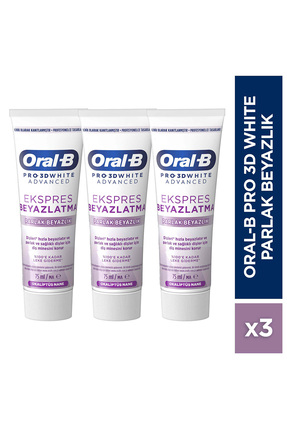 Oral-B Pro 3D White Advanced Ekspres Beyazlık Parlak Beyazlık Diş Macunu 75 m...