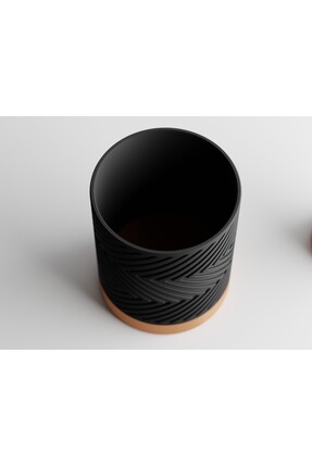 Tasarım ZigZag Dekoratif Saksı - 12 cm